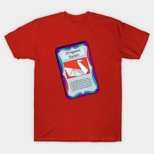 Origami Trading Card - Swan T-Shirt